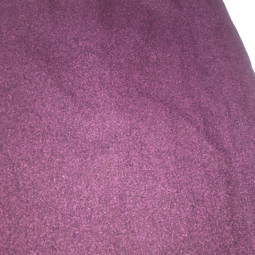 🙋🏽Kasper Skirt Sz 6 Purple Black Silk Wool Knee - Picture 7 of 7